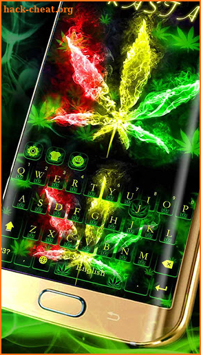 Color Rasta Weed Keyboard screenshot