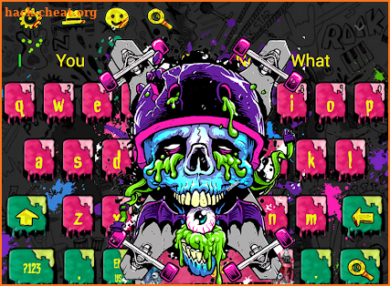 Color Reaper Graffiti Keyboard Theme screenshot