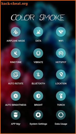 Color Smoke APUS Launcher theme screenshot