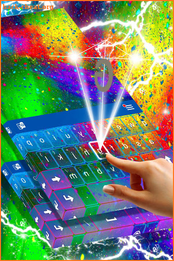 Color Storm Keyboard Theme screenshot