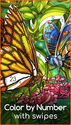 Color Swipe Coloring Book game screenshot