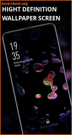 Color water drops vibrate live wallpaper screenshot