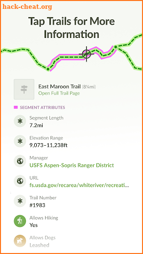 Colorado Trail Explorer screenshot
