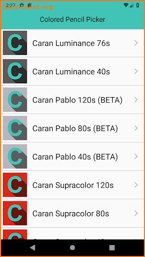 Colored Pencil Picker: The Ultimate Drawing Tool screenshot