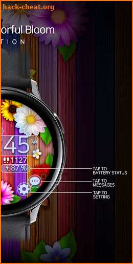 Colorful Bloom - Watchface screenshot