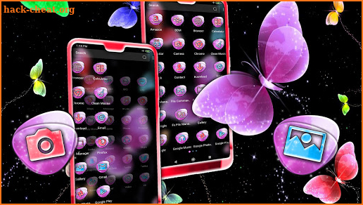 Colorful Butterfly Launcher Theme screenshot