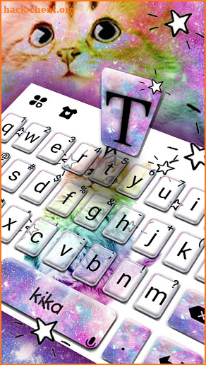 Colorful Cat Keyboard Theme screenshot