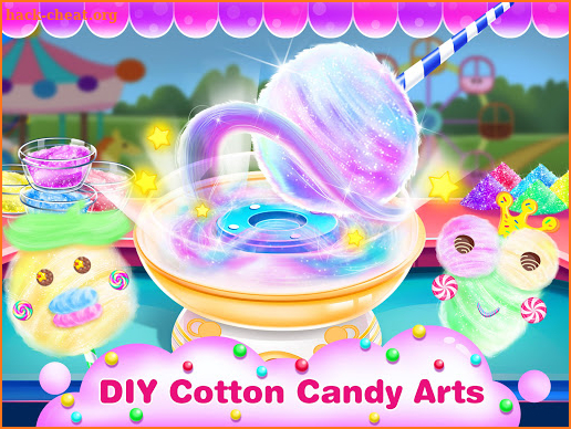 Colorful Cotton Candy Maker - Rainbow Sweety Games screenshot