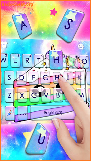 Colorful Cute Cake Keyboard Theme screenshot