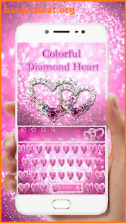 Colorful Diamond Heart Keybaord screenshot