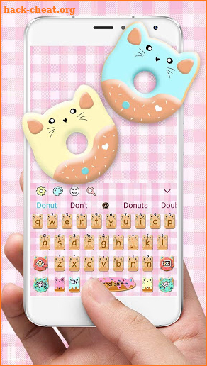 Colorful Donut Keyboard screenshot