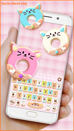 Colorful Donuts Button Keyboard Theme screenshot