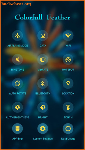 Colorful Feather APUS Launcher theme screenshot