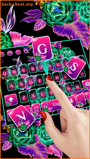 Colorful Flower Keyboard screenshot