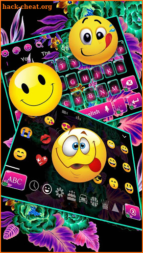 Colorful Flower Keyboard screenshot