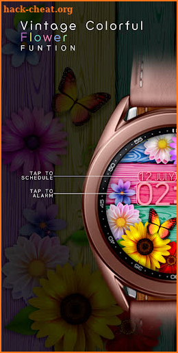 Colorful Flower_Watchface screenshot