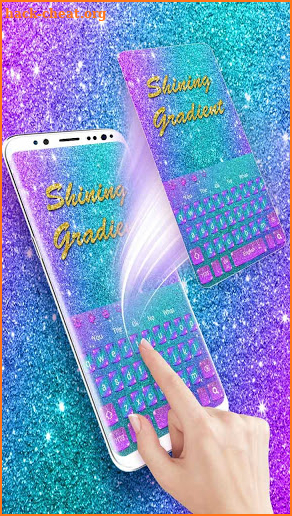 Colorful Glitter Dreamy  keyboard screenshot