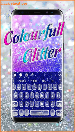 Colorful Glitter Keyboard screenshot