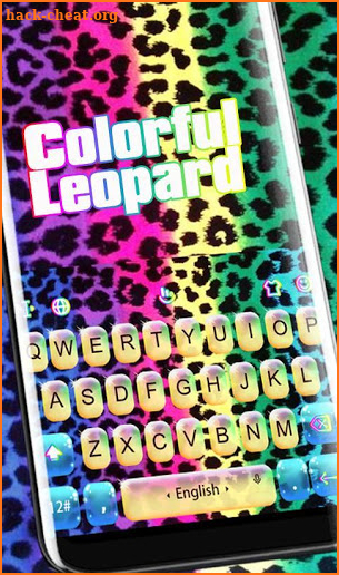 Colorful Leopard Keyboard Theme screenshot