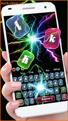 Colorful Lightning Keyboard screenshot