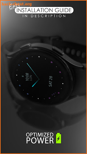 Colorful minimal watch face screenshot