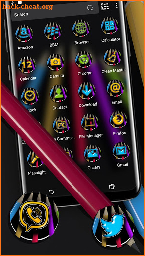 Colorful Pencil Theme Launcher screenshot