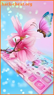 Colorful Spring Flowers Keyboard screenshot