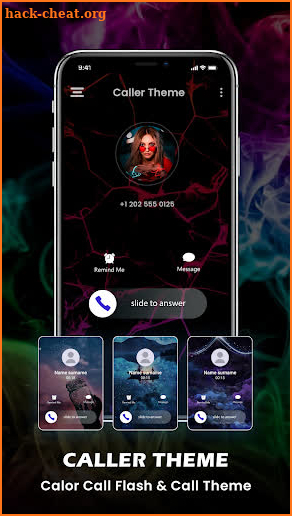 Colorful Theme Call Screen screenshot