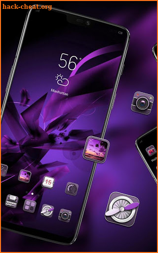 Colorful theme | gentle purple abstract wallpaper screenshot