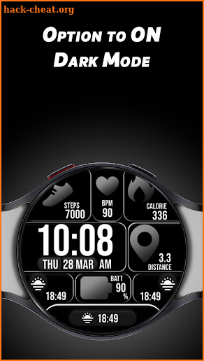 Colorful Tiles - Watch face screenshot