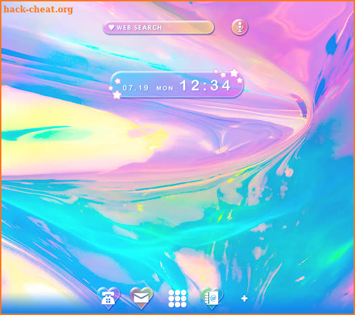 Colorful  Wallpaper Cute Hologram Theme screenshot