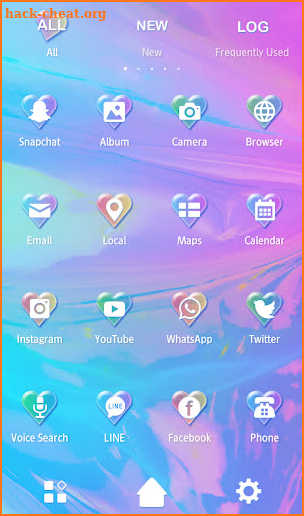 Colorful  Wallpaper Cute Hologram Theme screenshot