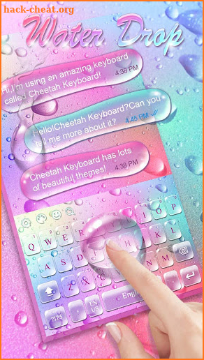 Colorful Water keyboard screenshot