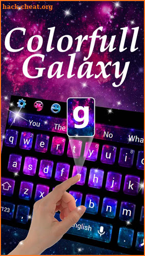 Colorfull Galaxy Keyboard screenshot