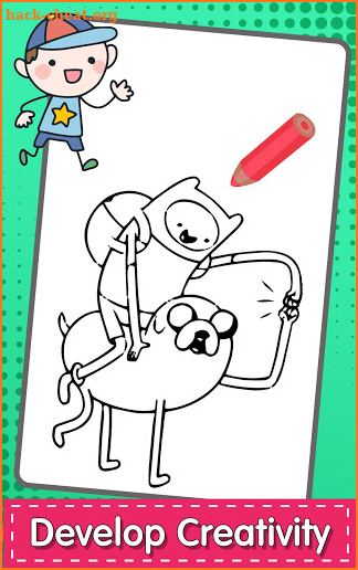 Coloring Adventure: finn and jake screenshot