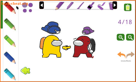 Coloring Among Us screenshot