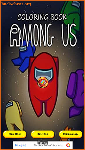 Coloring Among Us Book Art screenshot