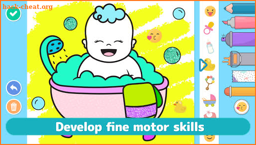 Coloring babies for kids - Cute baby drawing book screenshot