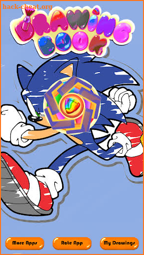 Coloring Blue Hedgehok Book screenshot