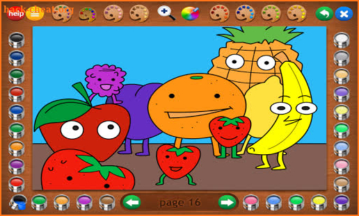 Coloring Book 19: Eating Healthy screenshot