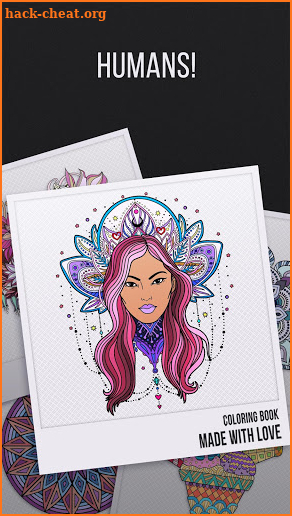 Coloring book 2018 - Mandalas and Humans screenshot