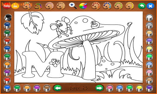 Coloring Book 24: Animal ABCs screenshot