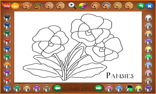 Coloring Book 4: Plants screenshot