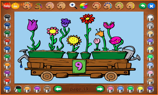 Coloring Book 6 Lite: Number Trains screenshot