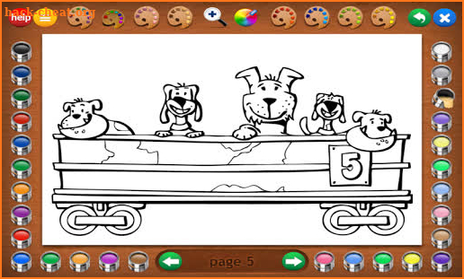 Coloring Book 6: Number Trains screenshot