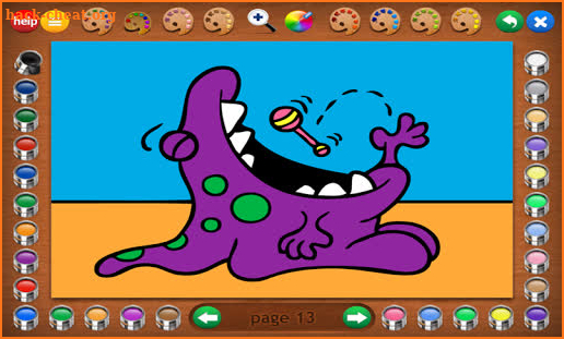 Coloring Book 9: Little Monsters screenshot