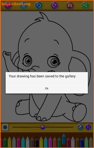 Coloring Book Baby Elephant screenshot