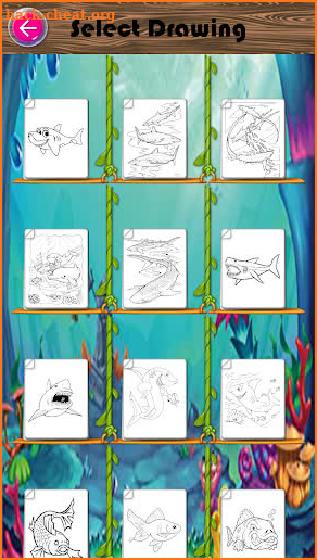 Coloring Book Baby Shark screenshot