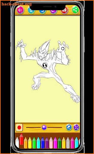 Coloring book  Ben ten alines screenshot