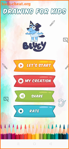 Coloring book bluey‏ screenshot